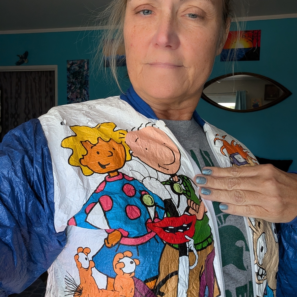 Colorful Nickelodeon Cartoon Character Jacket
